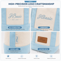 Petits sacs fourre-tout en toile bandoulière réutilisable coton sacs à provisions en vrac bricolage Mini fourre-tout Grocey sac cadeau