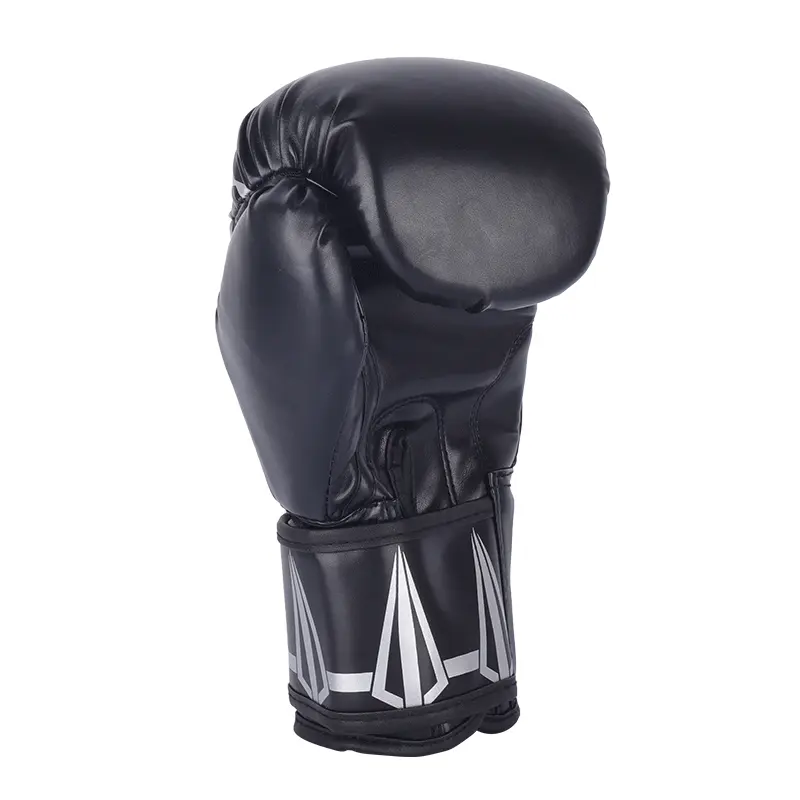 New hot sale high quality custom wholesale boxing gloves black full finger leather boxing glove