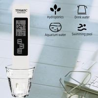 Affichage LCD numérique Portable TDS EC Temp Meter 3-en-1 0-5000ppm Qualité de l'eau PH Mètre Rétro-éclairage Qualité de l'eau portable
