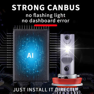 JG lampes automobiles haute puissance <span class=keywords><strong>Q4</strong></span> 20000lm led phare H1 H7 H11 9005 9006 voiture led lumière H4 moto ampoule LED phare - Product Image 4