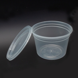 Gobelets jetables transparents en PP avec couvercles hermétiques pour traiteur, portions à emporter, sauces et contenants pour slime - Product Image 5