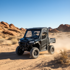 Kit de fenêtres latérales souples pour cabine Hisun, portes supérieures, pour UTV 500 700 Axis, accessoires extérieurs coupe-vent et imperméables - Product Image 2