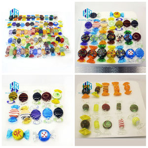 Tùy chỉnh <span class=keywords><strong>handmade</strong></span> Murano lampwork nhỏ lớn Glass Craft kẹo trang trí cho Giáng sinh trang trí - Product Image 2