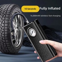 Gonfleur de pneus de voiture sans fil en ABS, portable, multifonction, haute puissance, pour motos