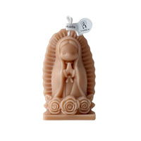 Statue de la Vierge Marie, bougie parfumée, version cartoon, accessoire créatif pour la photographie et décoration de Pâques
