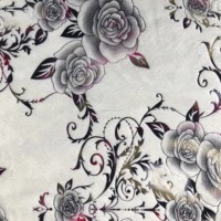 Tissu en polyester DTY 100 % fibre de polyester, tissu FDY gaufré floral, tissu textile pour rideaux, vente en gros d'usine