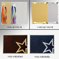 Plaques métalliques gaufrées en stock, médailles en aluminium et accessoires métalliques personnalisés avec impression UV pour accessoires de plaques en bois