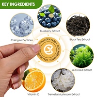 Patchs Transdermiques de Collagène Soluble Personnalisables avec Couche Supérieure Biodégradable pour la Fermeté et l'Élasticité de la Peau