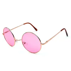 Mode Brille Großhandel Bunte Sonnenbrille Nette Runde Rahmen Ins Personal isierte Unisex Lustige Brillen