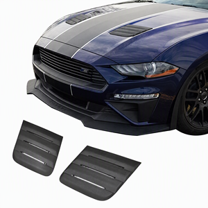 <strong>Matte</strong> Black Front Hood Vent Scoop Trim for Ford Mustang GT 2018 2019 Aggressive Styling PP Air Inlet Kit - Product Image 6