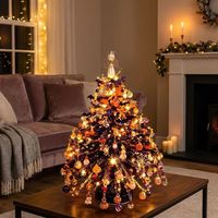 DIY Perlen-Weihnachtsbaum-Set 3D Kristallperlen Feiertags-Bastelset für Erwachsene Bunte Perlen und Draht 3D Tischbaum-Design