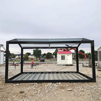 Paquet plat à énergie solaire pré-fabriqué détachable 10ft Tiny House Modular HomePrefab Ship Shipping Container Frame Kit 20ft 40ft