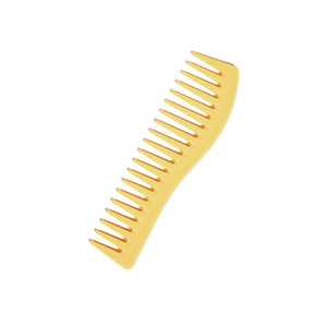 Peigne à cheveux ultra fin à dents larges en plastique pour lisser et coiffer, grande taille, usage domestique, couleur macaron, violet, rose, bleu - Product Image 2