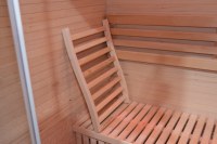 Sauna de Vapor con Puertas de Vidrio, Spa en Casa para 2 Personas