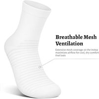 Chaussettes de course à compression avec ventilation en maille pour hommes et femmes, chaussettes de performance athlétiques
