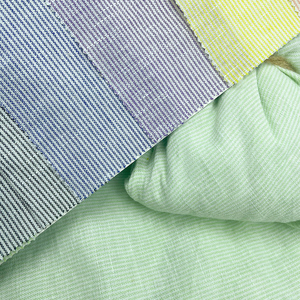 <span class=keywords><strong>Tissu</strong></span> texturé rayé respirant et doux, teint en fil, 55% lin 45% coton 160 g/m², pour chemises décontractées pour hommes et rideaux - Vente en gros - Product Image 1