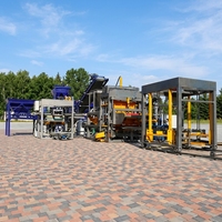 Ligne de production automatique de blocs de ciment Hong Fan QT6-15 haute durabilité, équipement de moulage de briques creuses à haut rendement