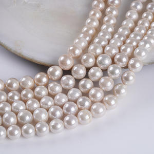 Cuentas Redondas Edison de 11-13 mm, Perlas Naturales de Agua Dulce, Cuentas Sueltas Barrocas Blancas para Hacer Joyas de Collar y Pulsera - Product Image 5