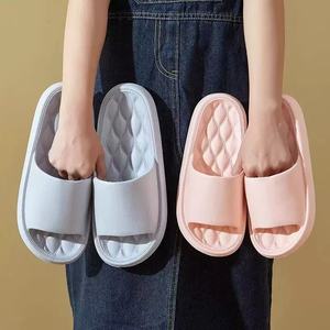 Pantuflas de Interior de PU Negro Sólido, Punta Abierta, Suela de EVA Acolchada, para Todas las Estaciones, Uso Doméstico - Product Image 2