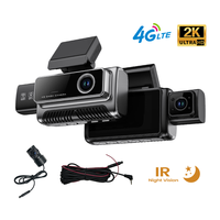 Cámara para Auto 3CHs con Grabación 4G, Visión Nocturna, Wifi, GPS, Compatible con CMSV6 para Gestión de Flotas de Vehículos, Compatible con Tarjeta de hasta 512 GB, Pantalla Táctil de 3 Pulgadas