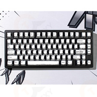 Ensemble de touches de clavier de style manga, thème blanc, personnalisation OEM, option de logo personnalisé, marque TechRexy pour claviers MX, PBT