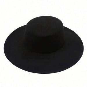 Nouveau Chapeau Fedora Bowler Jazz Français Unisexe à Bord Large et Dessus Plat en Polyester/Coton, pour Fête, Affaires, Décontracté, Vente en Gros 2022 - Product Image 6