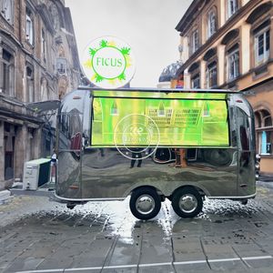 Remorque alimentaire personnalisée en acier inoxydable 2025 avec équipement de cuisson, camion-restaurant de rue entièrement équipé à vendre - Product Image 2