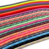 Laisse de chien ronde tissée tressée colorée Corde en polyester et nylon personnalisée Corde tressée en polypropylène PP