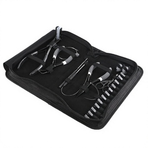 Best Quality Hair extension tool kit includes Microbeads Remover and crimping plier also 2pcs Parting Rings and styling <b>clips</b> - Product Image 1