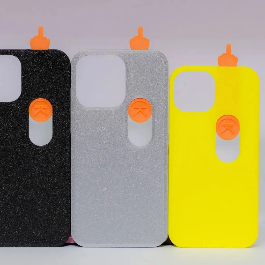 Creative Decompression Customised Gaming Style <strong>Finger</strong> Phone <strong>Case</strong> Shockproof PLA Unique <strong>Middle</strong> <strong>Finger</strong> Design for 12-16
