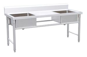 Table de préparation de travail à faible quantité minimale de commande table d'atterrissage à vaisselle table de travail en acier inoxydable à une étagère avec certificats ISO9001 - Product Image 6