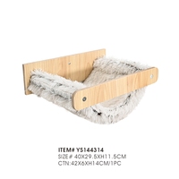 Ensemble d'étagères murales pour chat en bois massif, meubles pour chat multi-niveaux, plateforme d'escalade, griffoir, tapis, perchoir