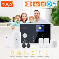 Système d'alarme anti-intrusion intelligent Tuya 4G WiFi pour maison connectée, kit sans fil avec clavier tactile LCD, bande EU B1/B3/B5/B7/B8/B20, sécurité PST-G30-4GEU