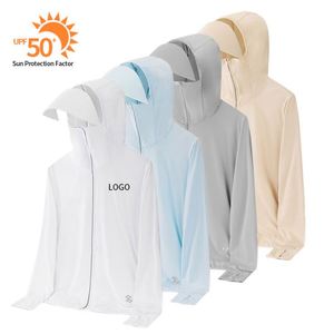 UV Protection <b>Cooling</b> Sun Suit Quick Dry Hooded Outdoor Sportswear Lightweight Breathable Anti UV <b>Jacket</b> Unisex - Product Image 2