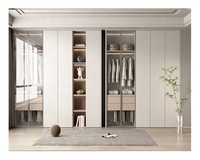 Armoire coulissante moderne en forme de L Coiffeuse 8 portes Pvc Sunmica Designs pour armoire de chambre à coucher