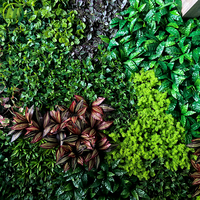 Mur végétal vertical d'intérieur hautement réaliste pour décoration de mariage, mur suspendu en herbe plastique, mur de plantes artificielles écologique