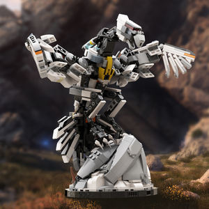 Funbuild juegos máquina ladrillos juguetes <span class=keywords><strong>Horizon</strong></span> Stormbird con soporte modelo bloques de construcción Robot juguete Mech bloque ladrillos juguete - Product Image 2