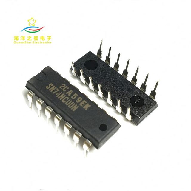 China made/original 74HC00 74HC00N SN74HC00N DIP14 42-input NAND gate chip 74HC00
