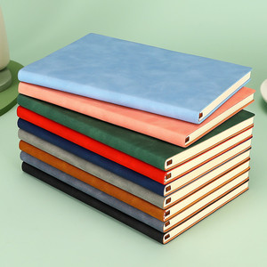 Tùy chỉnh in logo khuyến mại A5 tiện dụng mềm PU Tạp Chí da máy tính xách tay màu xanh lá cây với yên khâu RÀNG BUỘC - Product Image 5