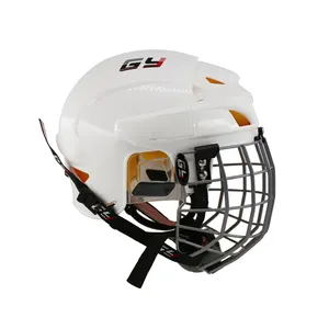 Mais novo gy capacete de hóquei de gelo infantil e adulto, equipamento de proteção de cabeça facial básica
