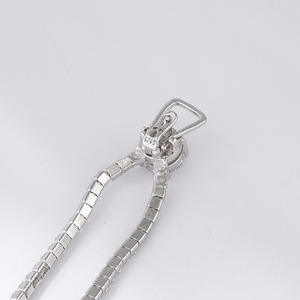 Collier élégant en argent sterling 925 avec zircon cristal et chaîne réglable de 48,5 cm pour un éclat quotidien - Product Image 3