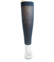 Chaussettes d'équitation personnalisées pour femmes, logo imprimé de diamants scintillants, chaussettes de sport en plein air, hippique, à hauteur des genoux, pour dames