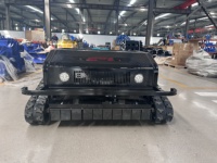 Robot tondeuse sans fil de qualité industrielle supérieure 360 °   Tondeuse à gazon télécommandée tout-terrain rotative à essence pour jardin