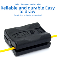 Outil de découpe longitudinale de tube lâche de fibre FTTH, outil de décapage de tube central, diamètre de tube de 4,5 à 11 mm/1,5 à 3,3 mm, coupe-câble