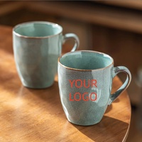 Tasse à café en céramique au design rétro, grande capacité, pour la maison, tasses de créateur, tasses à thé
