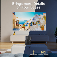 Mini projecteur intelligent portable 4K Android 11 double WIFI Full HD Projecteurs Téléphone portable Cinéma maison Projecteur vidéo LED extérieur