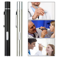 Tomsenda Lampe stylo médicale LED 2-en-1 blanche et jaune, rechargeable par USB, mini lampe torche pour infirmières avec corps en aluminium