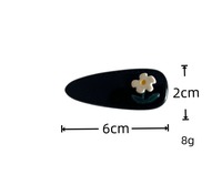 Barrettes à cheveux en acétate style coréen doux et cool, pinces latérales pour franges, mignonnes, pour filles et femmes, vente en gros