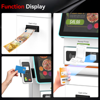 Kiosque tactile sur pied Usingwin pour l'enregistrement en hôtel, le paiement de factures, la gestion des espèces et des pièces, machine en libre-service avec SDK