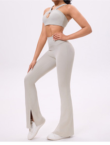 Pantalones de Yoga Casuales de Cintura Alta con Efecto Levanta Glúteos, Ajustados, Deportivos, de Pierna Ancha, Elásticos, Largos, para Mujer - Product Image 6
